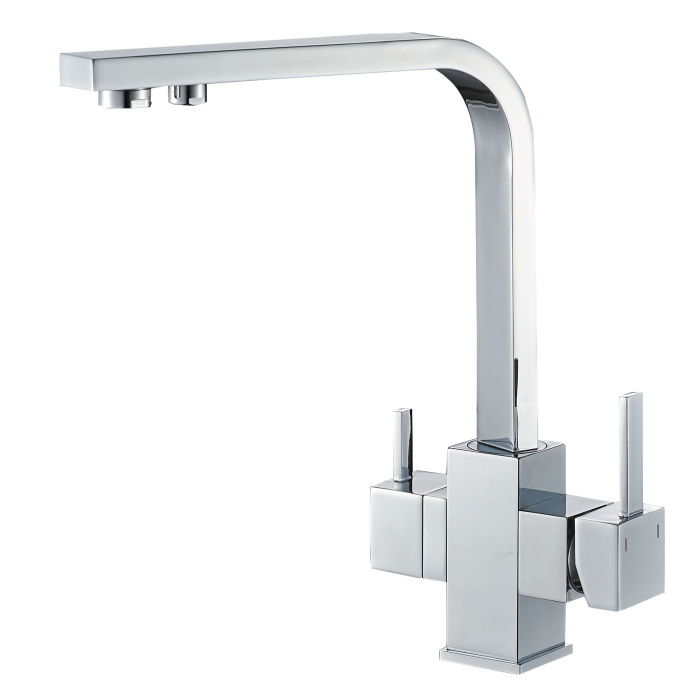 Trīsceļu virtuves jaucējkrāns A-101-Chrome