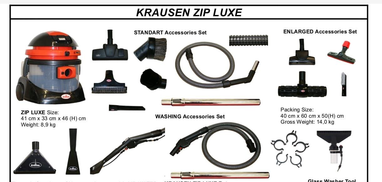 Putkeļusēcēju Krausen zip lux komplektācija